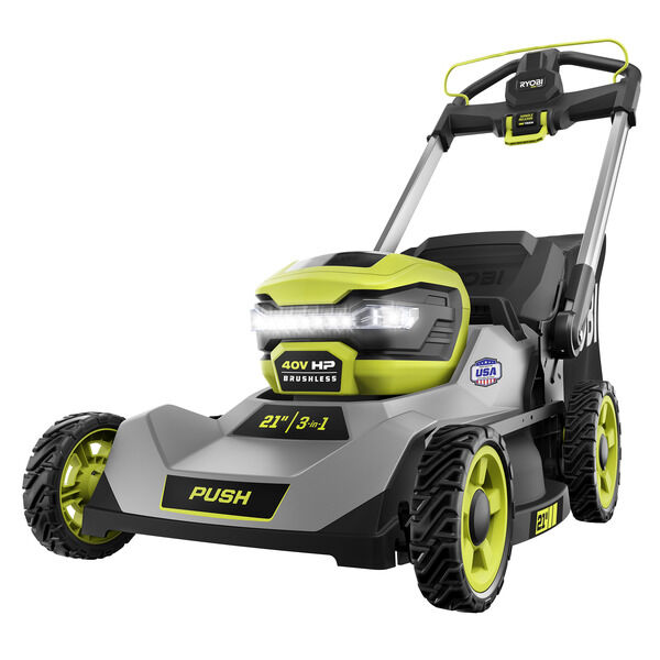 40V HP 21" BRUSHLESS WALK BEHIND PUSH MOWER WITH 40V 7.5AH BATTERY AND