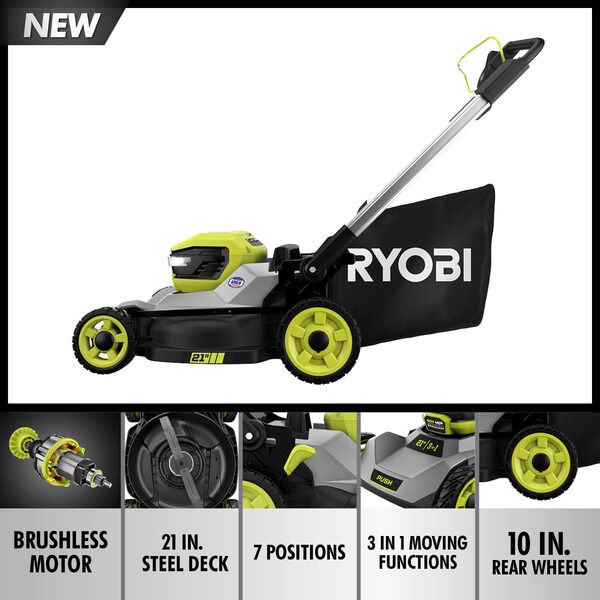 40V HP 21-INCH BRUSHLESS PUSH MOWER KIT 